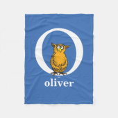 Dr. Seuss's ABC: Letter O - White Add Your Name Fleecedecke (Vorderseite)