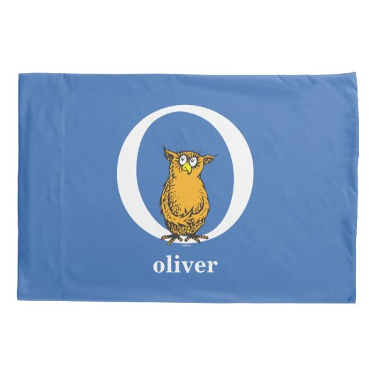 Dr. Seuss's ABC: Letter O - White Add Your Name Kissenbezug (Rückseite)