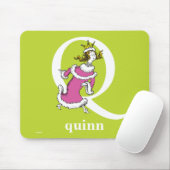 Dr. Seuss's ABC: Letter Q - White | Name hinzufüge Mousepad (Mit Mouse)
