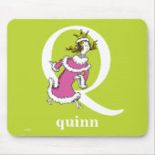 Dr. Seuss's ABC: Letter Q - White | Name hinzufüge Mousepad (Vorne)