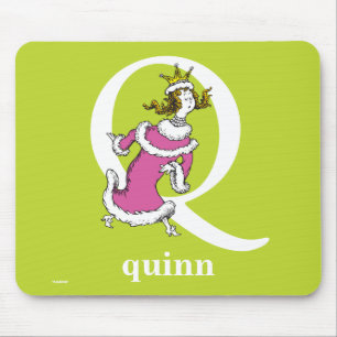 Dr. Seuss's ABC: Letter Q - White   Name hinzufüge Mousepad