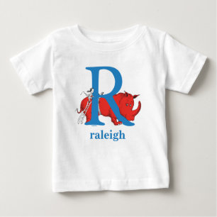 Dr. Seuss's ABC: Letter R - Blue   Name hinzufügen Baby T-shirt
