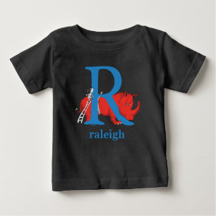 Dr. Seuss's ABC: Letter R - Blue   Name hinzufügen Baby T-shirt
