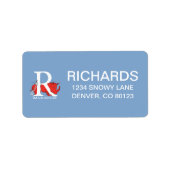 Dr. Seuss's ABC: Letter R - White Add Your Name Adressaufkleber (Vorne)