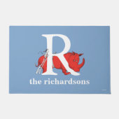 Dr. Seuss's ABC: Letter R - White Add Your Name Fußmatte (Vorderseite)
