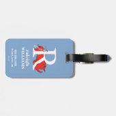 Dr. Seuss's ABC: Letter R - White Add Your Name Gepäckanhänger (Rückseite horizontal)