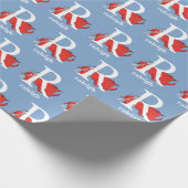 Dr. Seuss's ABC: Letter R - White Add Your Name Geschenkpapier (Ecke)