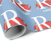 Dr. Seuss's ABC: Letter R - White Add Your Name Geschenkpapier (Rolleneckpunkt)