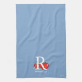 Dr. Seuss's ABC: Letter R - White Add Your Name Geschirrtuch (Vertikal)
