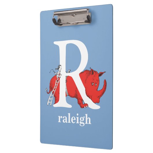 Dr. Seuss's ABC: Letter R - White Add Your Name Klemmbrett (Links)