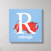 Dr. Seuss's ABC: Letter R - White Add Your Name Leinwanddruck (Vorderseite)