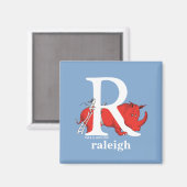 Dr. Seuss's ABC: Letter R - White Add Your Name Magnet (Vorderseite/Rückseite)