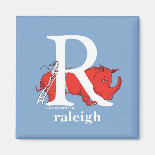 Dr. Seuss's ABC: Letter R - White Add Your Name Magnet (Vorne)