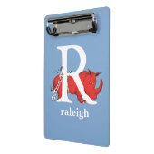 Dr. Seuss's ABC: Letter R - White Add Your Name Mini Klemmbrett (Gewinkelt2)