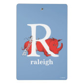 Dr. Seuss's ABC: Letter R - White Add Your Name Mini Klemmbrett (Rückseite)