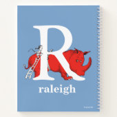 Dr. Seuss's ABC: Letter R - White Add Your Name Notizblock (Rückseite)