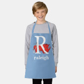 Dr. Seuss's ABC: Letter R - White Add Your Name Schürze (Getragen)
