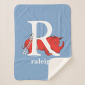 Dr. Seuss's ABC: Letter R - White Add Your Name Sherpadecke (Vorderseite)