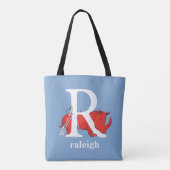 Dr. Seuss's ABC: Letter R - White Add Your Name Tasche (Rückseite)