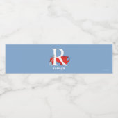 Dr. Seuss's ABC: Letter R - White Add Your Name Wasserflaschenetikett (Einzelnes Label)