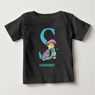 Dr. Seuss's ABC: Letter S - Blue Name hinzufügen Baby T-shirt