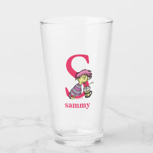 Dr. Seuss's ABC: Letter S - Pink Name hinzufügen Glas
