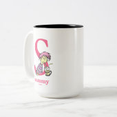 Dr. Seuss's ABC: Letter S - Pink | Name hinzufügen Zweifarbige Tasse (Vorderseite Links)