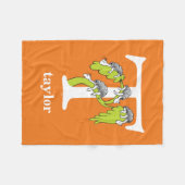 Dr. Seuss's ABC: Letter T - White | Name hinzufüge Fleecedecke (Vorderseite (Horizontal))