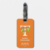 Dr. Seuss's ABC: Letter T - White | Name hinzufüge Gepäckanhänger (Rückseite vertikal)