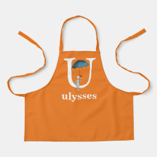 Dr. Seuss's ABC: Letter U - White Add Your Name Schürze