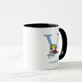 Dr. Seuss's ABC: Letter V - Blue | Name hinzufügen Tasse (VorderseiteRechts)