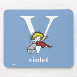 Dr. Seuss's ABC: Letter V - White   Name hinzufüge Mousepad