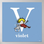 Dr. Seuss's ABC: Letter V - White | Name hinzufüge Poster (Vorne)