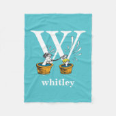 Dr. Seuss's ABC: Letter W - White | Name hinzufüge Fleecedecke (Vorderseite)