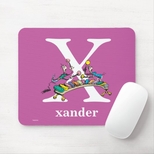 Dr. Seuss's ABC: Letter X - White | Name hinzufüge Mousepad (Mit Mouse)