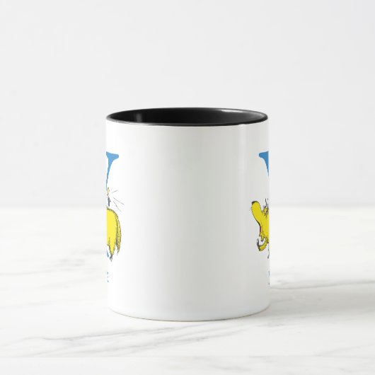 Dr. Seuss's ABC: Letter Y - Blue | Name hinzufügen Tasse (Zentrum)