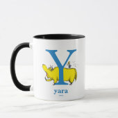 Dr. Seuss's ABC: Letter Y - Blue | Name hinzufügen Tasse (Links)