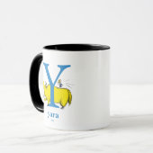 Dr. Seuss's ABC: Letter Y - Blue | Name hinzufügen Tasse (Vorderseite Links)