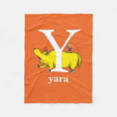 Dr. Seuss's ABC: Letter Y - White | Add Your Name Fleecedecke (Vorderseite)