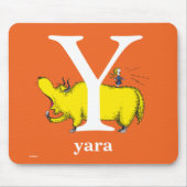 Dr. Seuss's ABC: Letter Y - White Add Your Name Mousepad (Vorne)