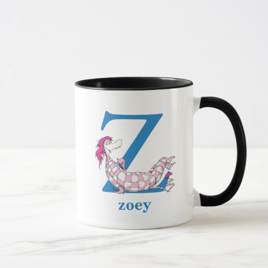 Dr. Seuss's ABC: Letter Z - Blue | Name hinzufügen Tasse (Rechts)