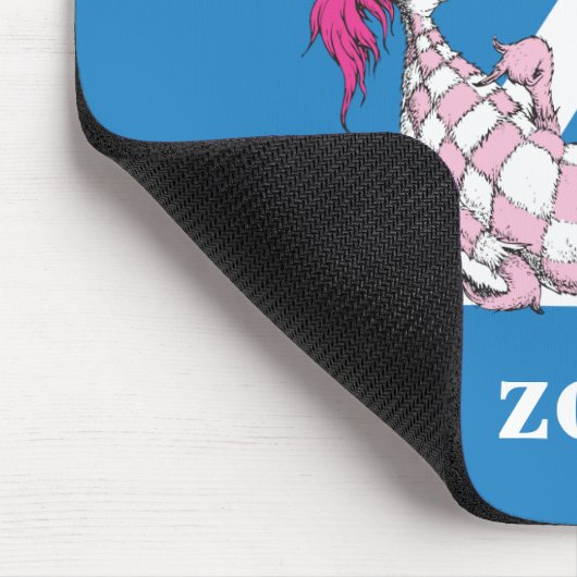 Dr. Seuss's ABC: Letter Z - White | Name hinzufüge Mousepad (Ecke)