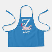 Dr. Seuss's ABC: Letter Z - White | Name hinzufüge Schürze (Vorderseite)