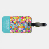 Dr. Seuss's ABC-Muster für farbenfrohe Blockbuchst Gepäckanhänger (Rückseite horizontal)