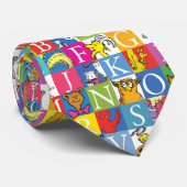 Dr. Seuss's ABC-Muster für farbenfrohe Blockbuchst Krawatte (Gerollt)