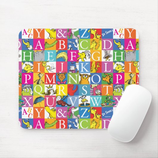 Dr. Seuss's ABC-Muster für farbenfrohe Blockbuchst Mousepad (Mit Mouse)
