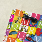 Dr. Seuss's ABC-Muster für farbenfrohe Blockbuchst Strandtuch (Beispiel)