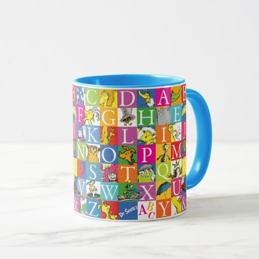 Dr. Seuss's ABC-Muster für farbenfrohe Blockbuchst Tasse (VorderseiteRechts)