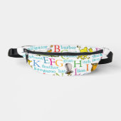 Dr. Seuss's ABC-Muster mit Worten Bauchtasche (Vorderseite)