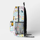 Dr. Seuss's ABC-Muster mit Worten Bedruckter Rucksack (Rechts)